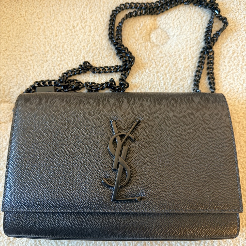 Saint Laurent all black Kate bag